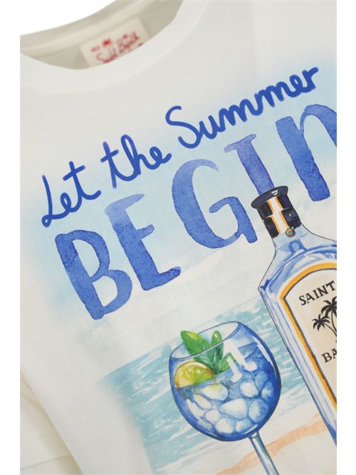 T-shirt con stampa Let the Summer Be Gin Mc2 Saint Barth | TSHIRT MAN02813H SUMER GIN 01N